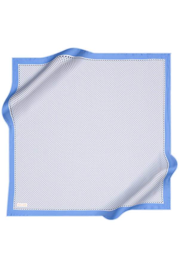 Mavi 90X90 İpek Twill Eşarp - Pierre Cardin
