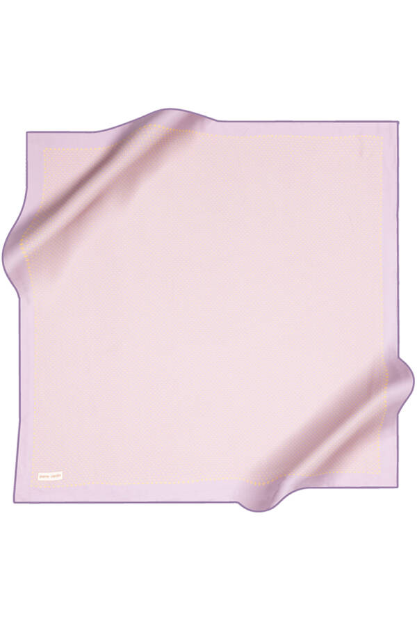 Logo Desenli 90X90 Pierre Cardin İpek Tivil Eşarp - Pierre Cardin