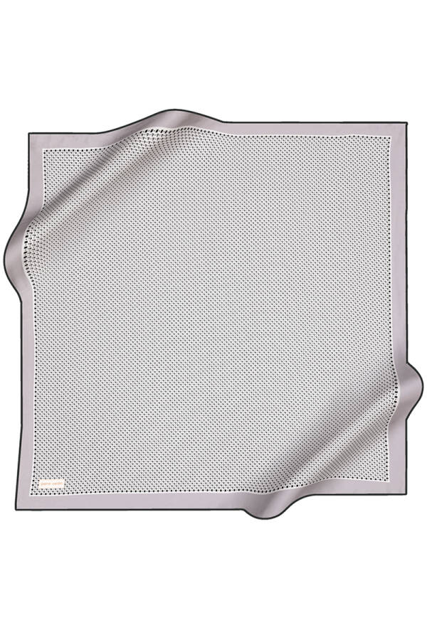 Logo Desenli 90X90 Pierre Cardin İpek Tivil Eşarp - Pierre Cardin