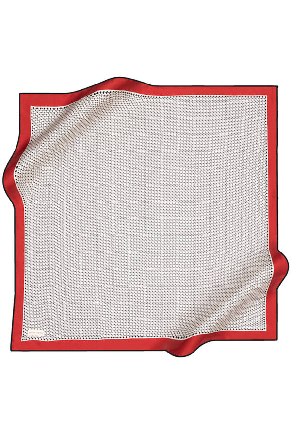 Logo Desenli 90X90 Pierre Cardin İpek Tivil Eşarp - Pierre Cardin