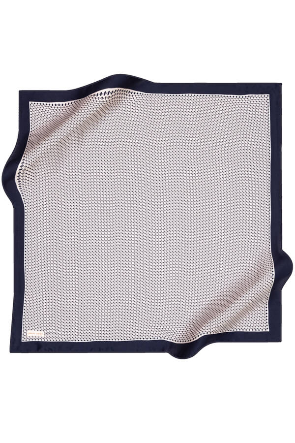 Logo Desenli 90X90 Pierre Cardin İpek Tivil Eşarp - Pierre Cardin