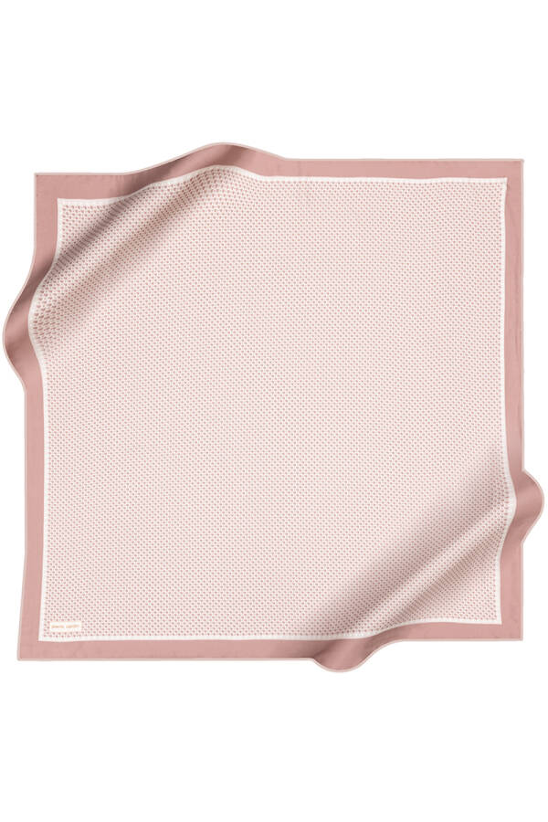 Logo Desenli 90X90 Pierre Cardin İpek Tivil Eşarp - Pierre Cardin