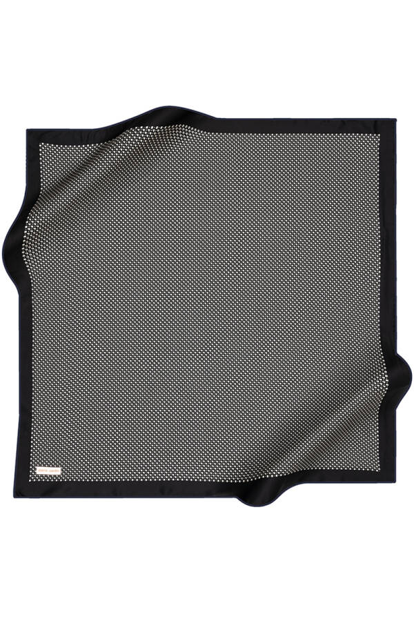 Logo Desenli 90X90 Pierre Cardin İpek Tivil Eşarp - 1