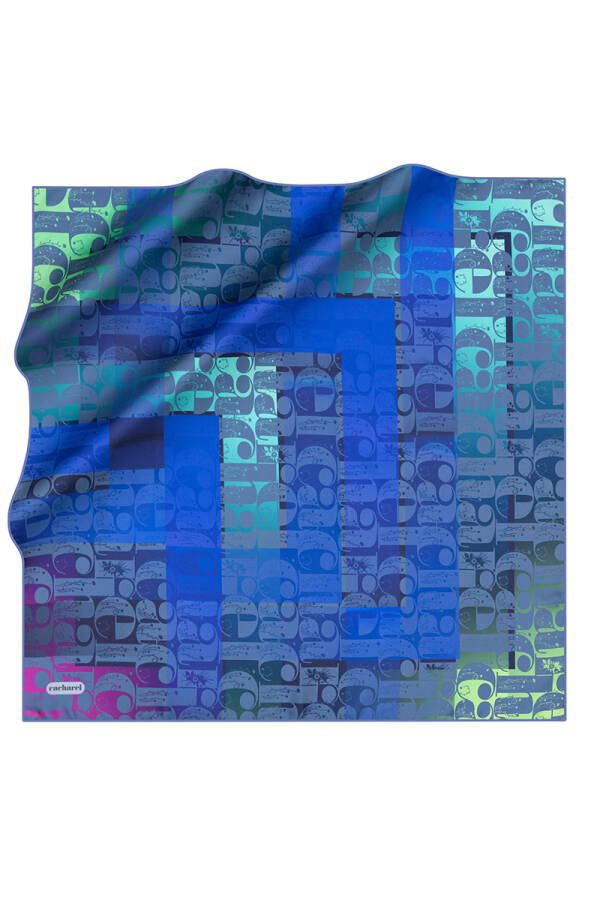 Logo Desenli Cacharel Twill Eşarp - Cacharel