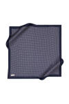 Lacivert 90X90 İpek Krep Saten Eşarp 