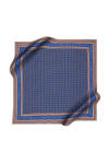 Logo Desenli 90X90 İpek Krep Saten Eşarp 