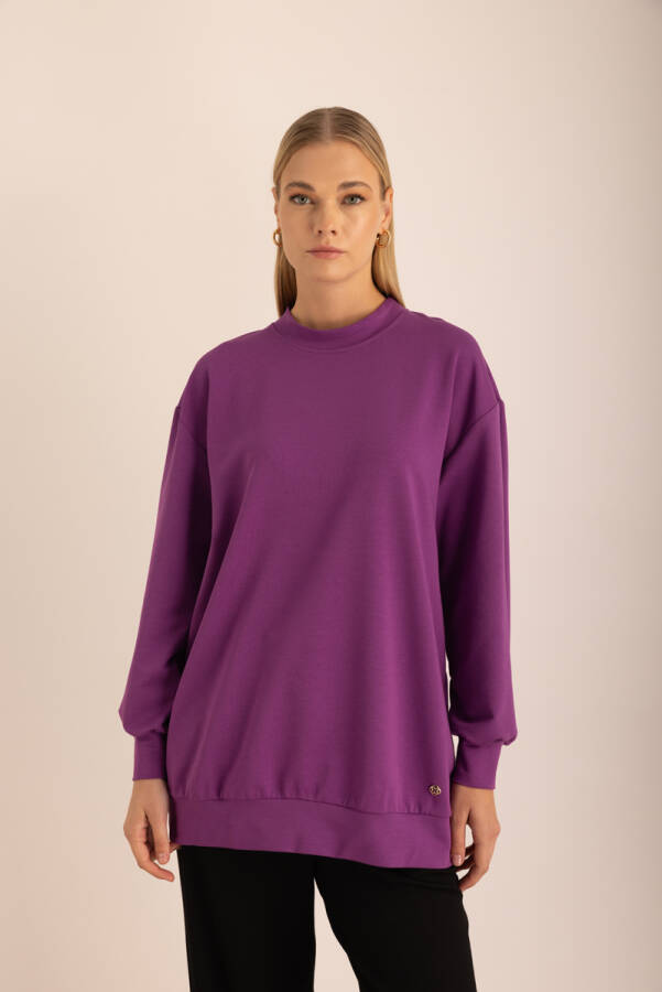 Logo Detaylı Rahat Kalıp Sweatshirt - 2