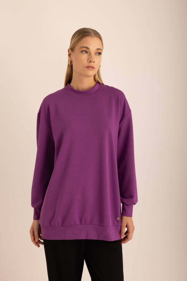 Logo Detaylı Rahat Kalıp Sweatshirt - 5