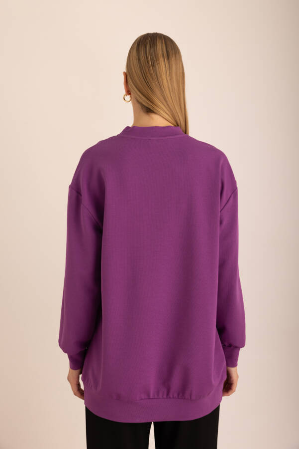 Logo Detaylı Rahat Kalıp Sweatshirt - 6