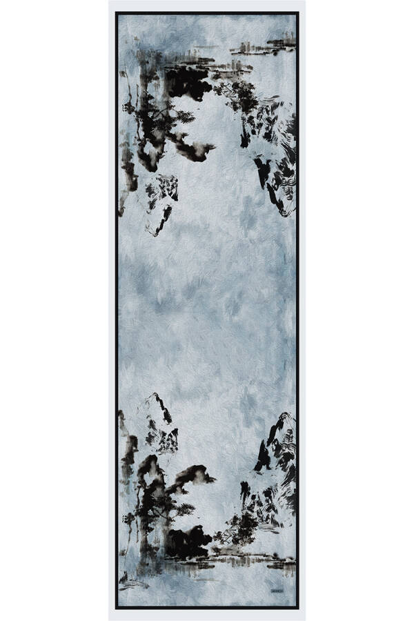 Mavi 70X200 Floş Şal - ARANCIA