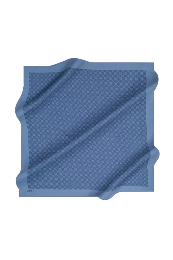 Logo Desenli 100X100 Elegance Monogram Eşarp - 1