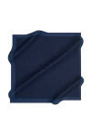 Lacivert 100X100 Elegance Monogram Eşarp 