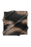 Leopar Desenli 90X90 İpek Jakar 