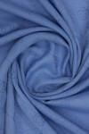 Mavi Pamuk İpek Şal - 2