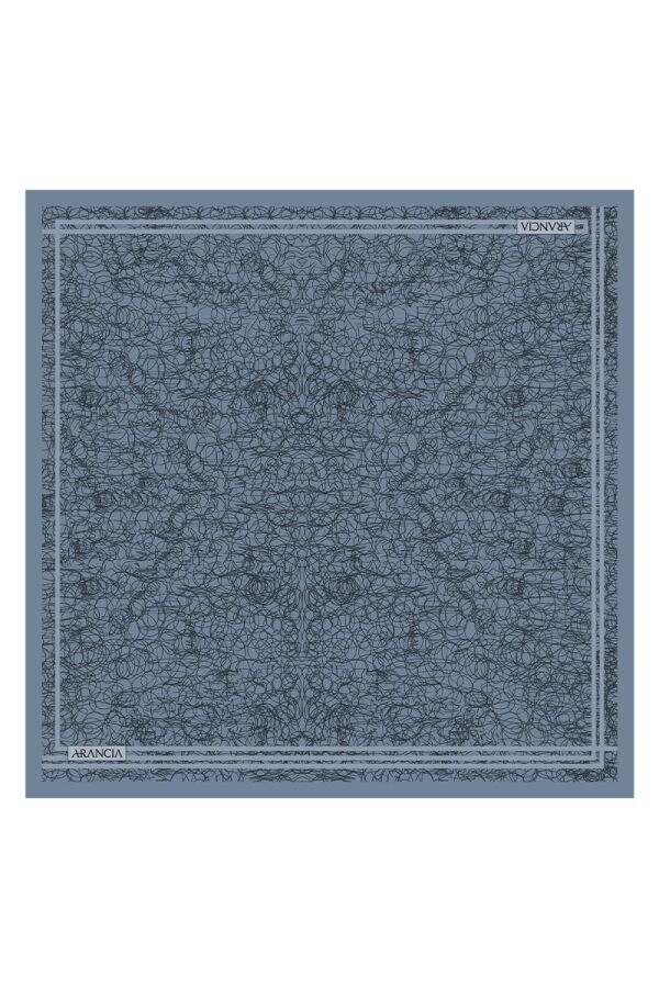 Mavi 45 X 45 İpek Twill Fular - Arancia