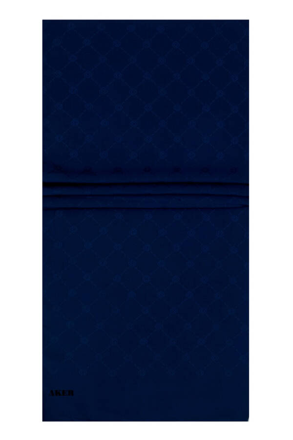 Mavi 70X190 Aker Monogram Şal - 1