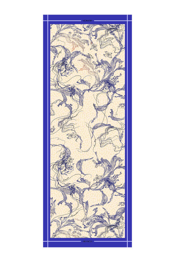 Mavi 70X200 Modal Şal - 1