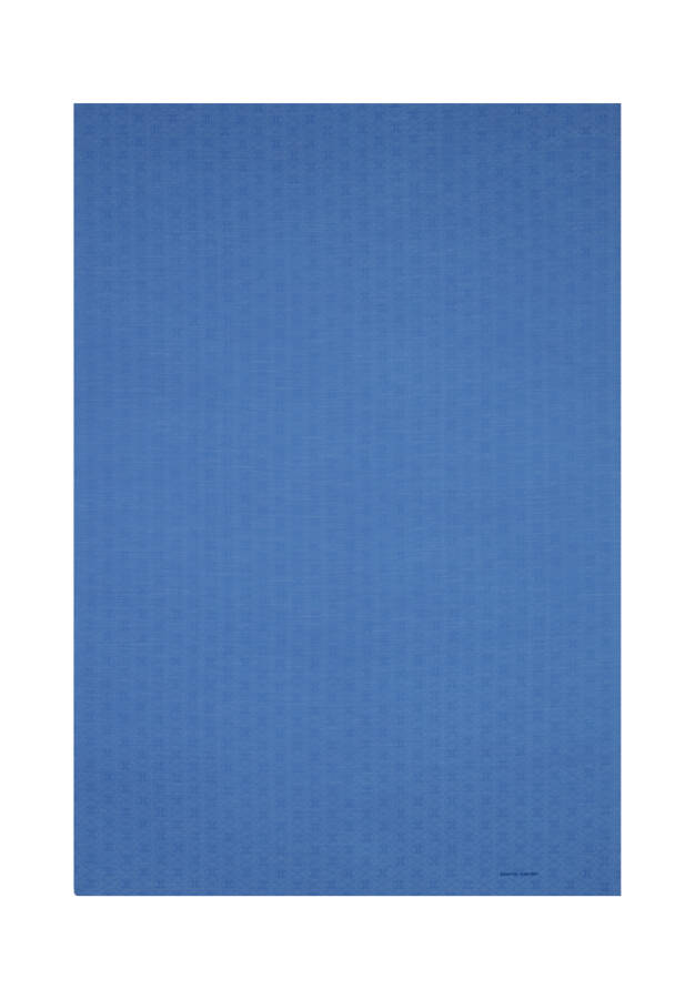 Mavi 75X190 CM K.Pierre Cardin Logolu İpek Koton Jakar Etol - 1