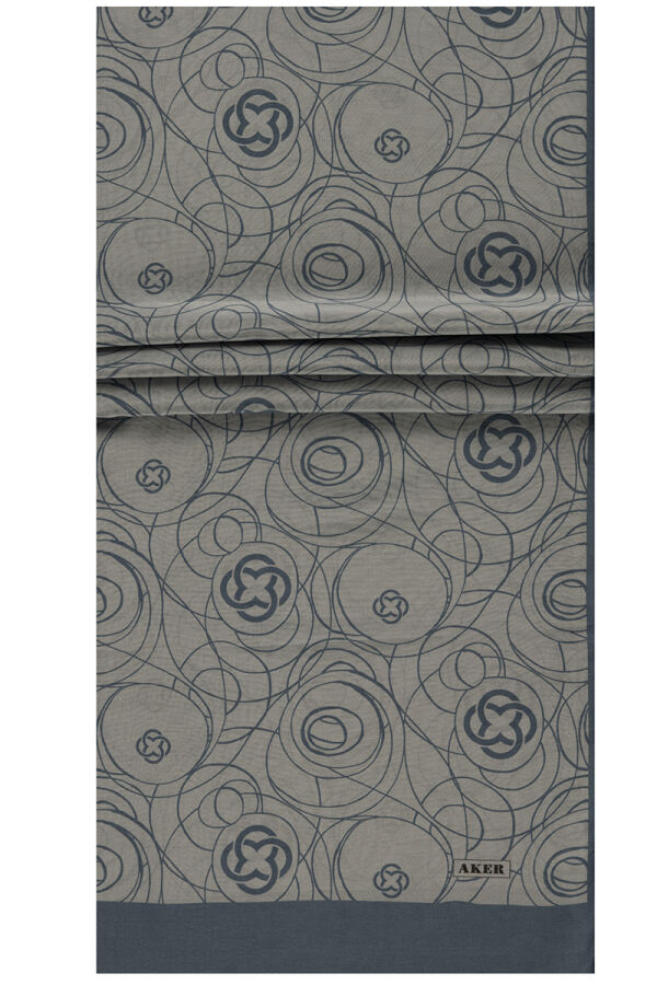 Mavi 75X200 İpek Koton Şal - 1