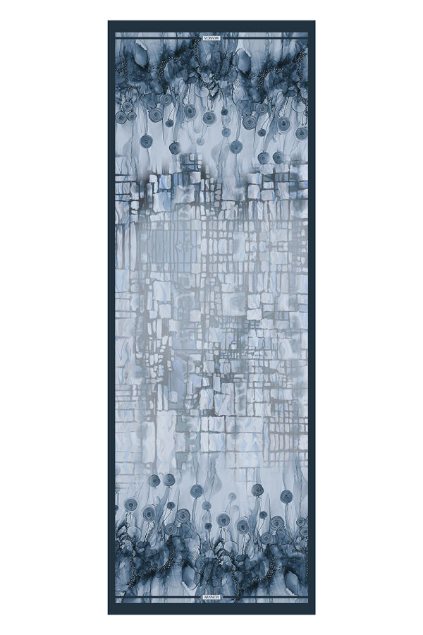 Mavi 75X200 Viskon Şal - ARANCIA