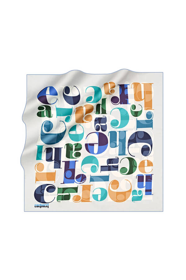 Renkli 90X90 Cacharel Poly Twill - 1