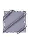 Mavi 90X90 İpek Krep Saten Eşarp 