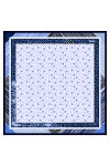Mavi 90X90 İpek Twill Eşarp 