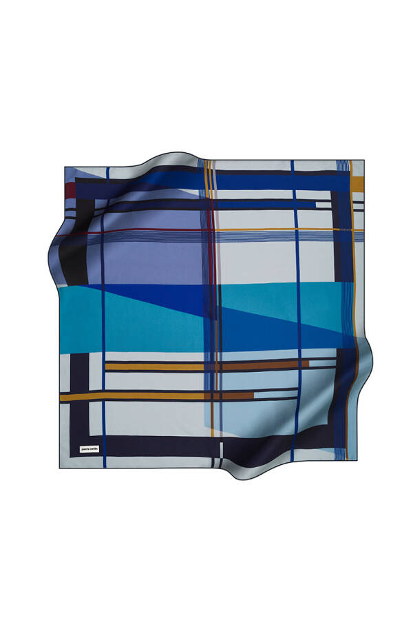 Renkli 90X90 Pierre Cardin Tivil Eşarp - 1