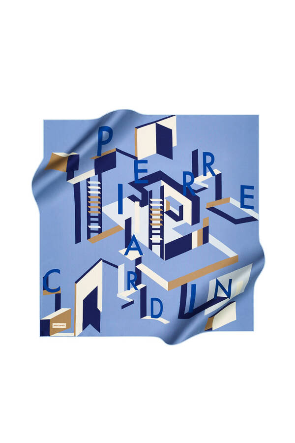 Renkli 90X90 Pierre Cardin Tivil Eşarp - 1