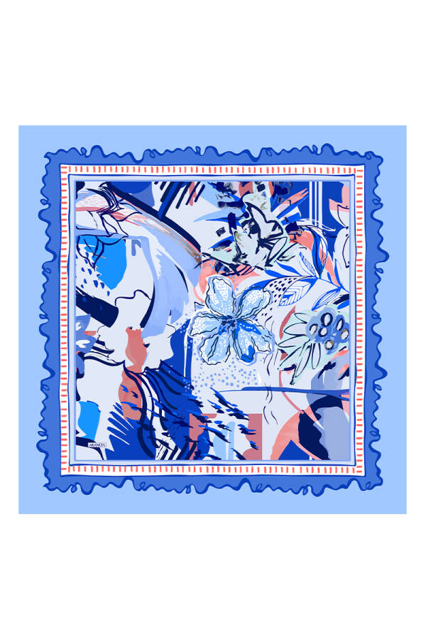 Mavi 90X90 Pure Touch Eşarp - 1