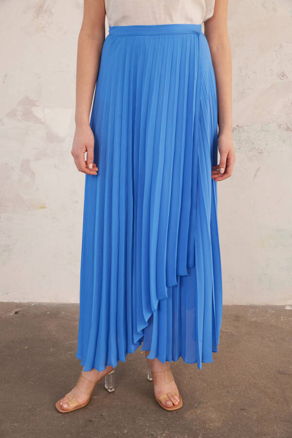 Mavi Anvelop Piliseli Etek - 7