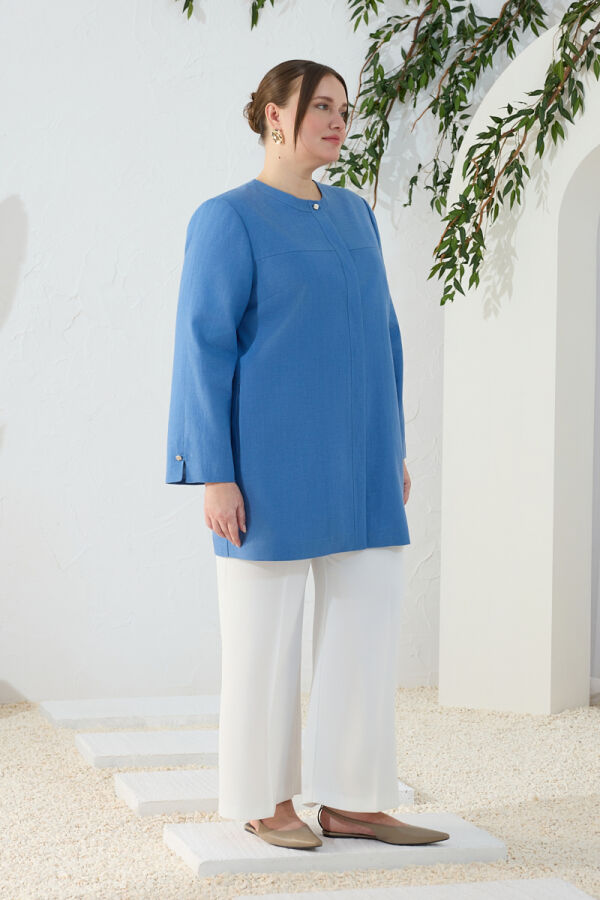 Mavi Bisiklet Yaka Kap - 4