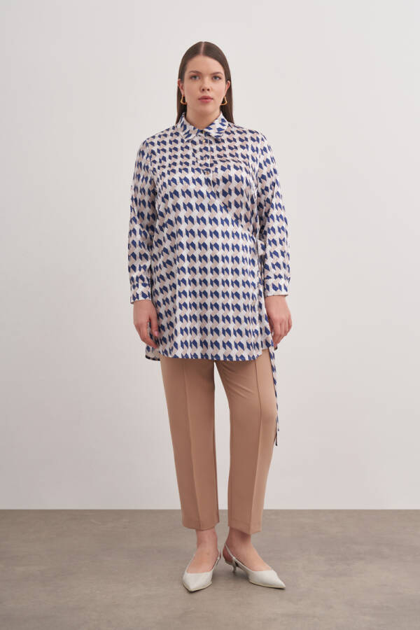 Mavi Desenli Tunik - Aker (1)