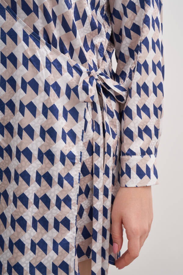 Mavi Desenli Tunik - 3