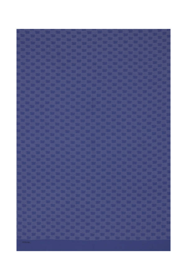 Mavi Kare Jakar Şal - 1