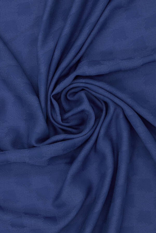 Mavi Kare Jakar Şal - Aker (1)