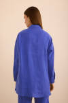 Mavi Keten Tunik - 7