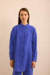 Mavi Keten Tunik - 1