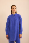 Mavi Keten Tunik - 5
