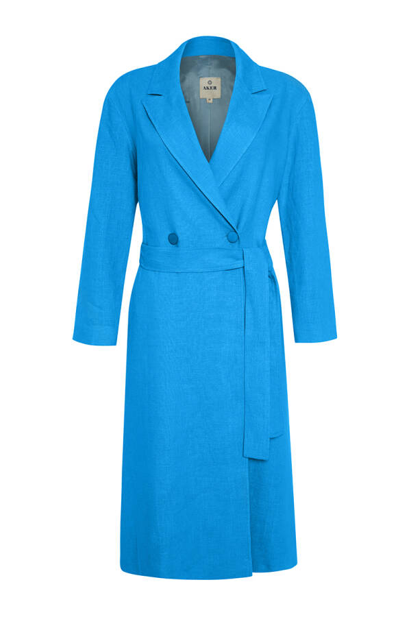 Mavi Kruvaze Keten Kap - Aker