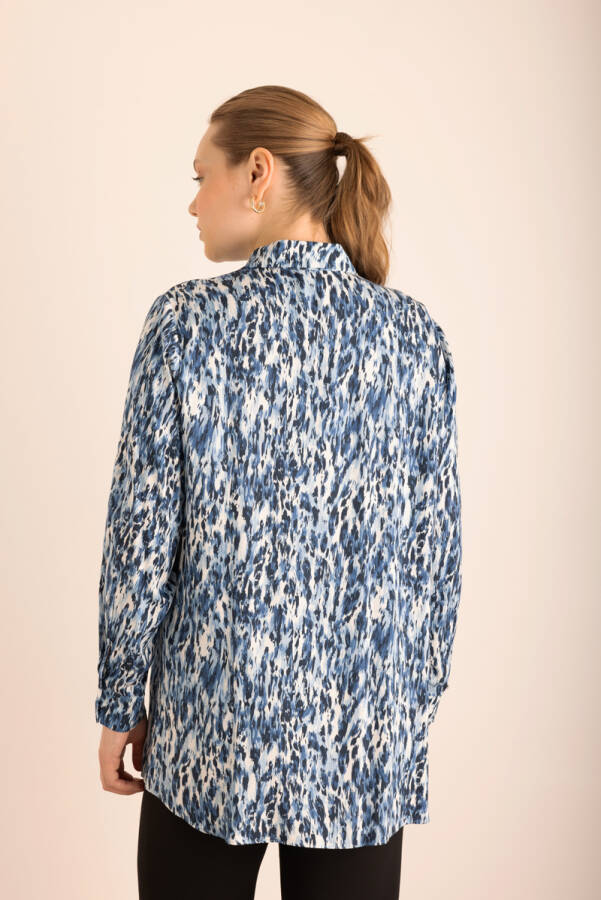 Mavi Leopar Desenli Viscon Tunik - 7