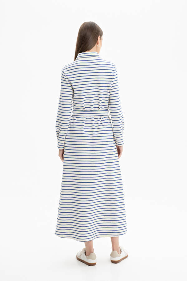 Mavi Marin Elbise - 4