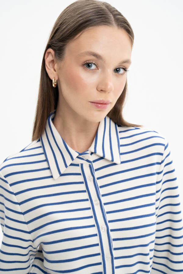 Mavi Marin Elbise - 5