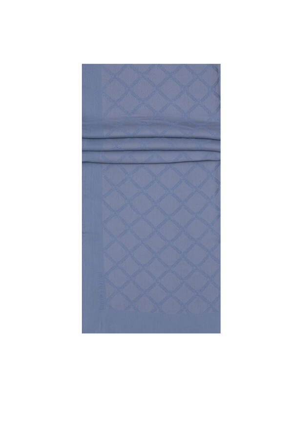 Mavi Pierre Cardin Monogram Şal - 1