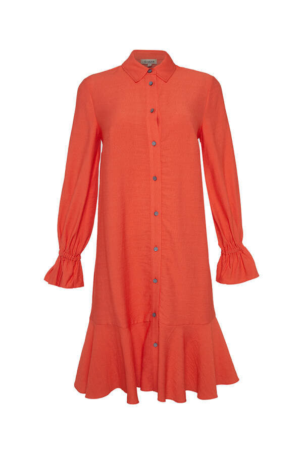 Mercan Etek Ucu Volanlı Tunik - Aker