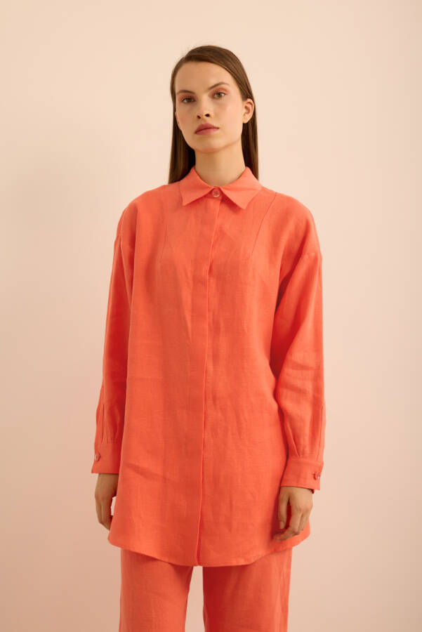 Mercan Keten Tunik - 3