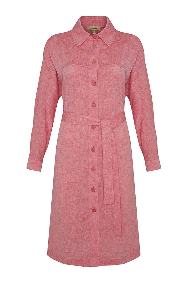 Mercan Rahat Kesim Düğme Detaylı Kap - Aker