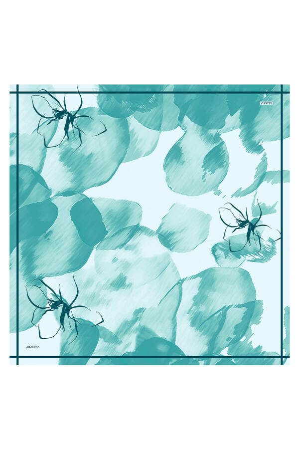 Mint 90X90 İpek Twill Eşarp - 1