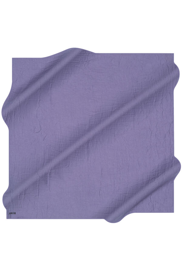 Mor 100X100 Kraş Eşarp - 1