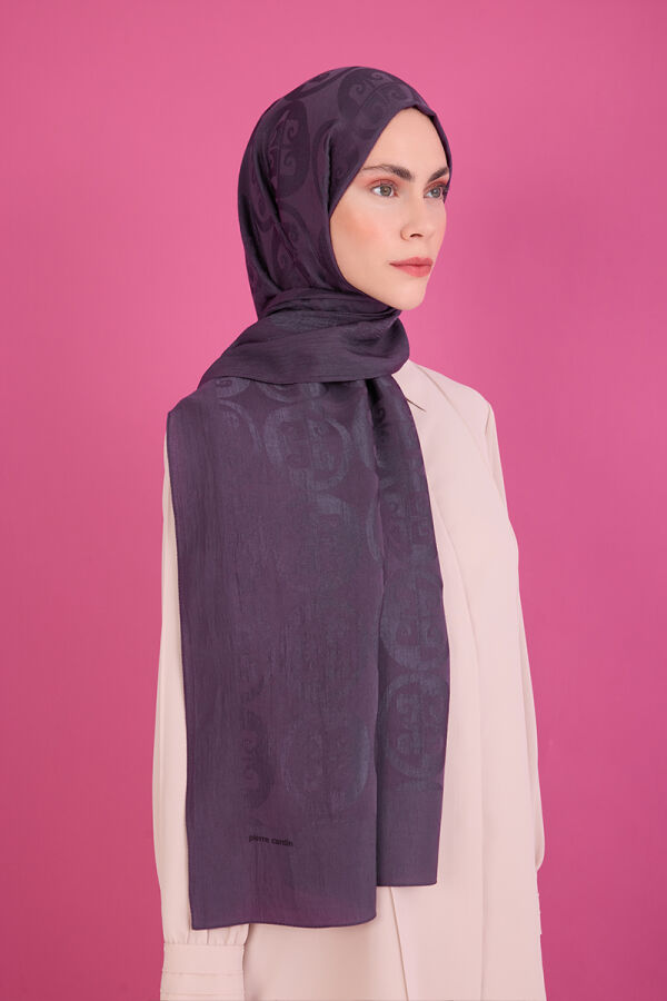 Mor 75 X 190 Naia Rivela Şal - Pierre Cardin